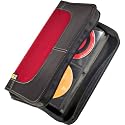 Case Logic Nylon 72-Disc CD/DVD Wallet (Red)-CDW64