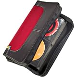 Case Logic Nylon 72-Disc CD/DVD Wallet (Red)-CDW64