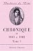Search : Chronique de 1831 à 1862: Publiée avec des annotations et un Index biographique par la princesse Radziwill née Castellane. Tome 1. 1831 - 1835 (French Edition)