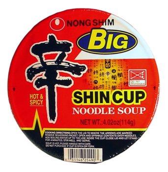 Nong Shim - Shin Cup Noodle Soup Bowl (Big Size) 4.02 Oz. by Nong Shim