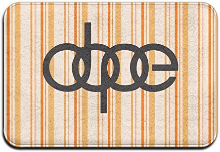 EVALY Dope Audi Logo Home Furnishing Bathroom NonSlip Mat 23.6Lx15.7W