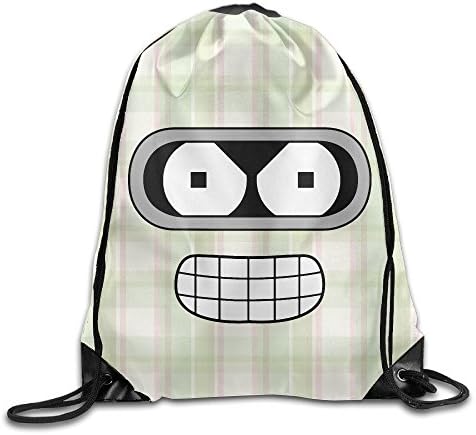 MDSHOP Futurama Bender Face Drawstring Backpack Sack Bag