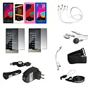 Zune HD 16GB 32GB Accessories. Premium Essential Accessory Kit for Zune HD: Black Skin Case + Clear Skin Case + Pink Skin Case + Blue Skin Case + USB Car Auto Charger + USB Wall Home Travel Charger + Highspeed USB Retractable Cable + 2XScreen Protector + Armband + 3.5mm earphone + RCA Video Cable + Crazyondigital Neck String