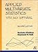 Book Applied Multivariate Statistics With SAS Software