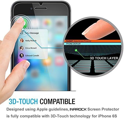 Iphone 6S/6 4.7 Glass Screen Protector for apple Luminado Inches Only 0.26mm thin 9H Tempered Glass Screen Protector for iPhone4.7 inches