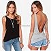 Deep Sexy Backless Nightclub Party Vest Club Tank Party Tops Blouse