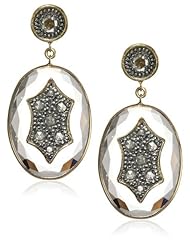 Moritz Glik "New Wave" 18K Yellow Gold and Rose Cut Diamond Earrings