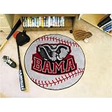 Alabama Crimson Tide NCAA Baseball Round Floor Mat (29)