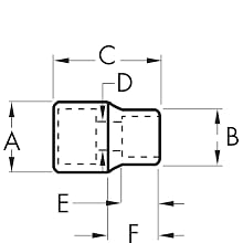 Armstrong 10-004 1/4-Inch Drive 6 Point Standard Socket, 1/8-Inch