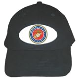 Black Baseball Cap of U.S. Navy Marine Corps Logo (Semper Fi (Fidelis))