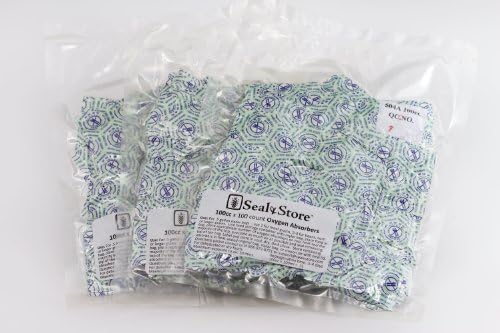 300 - 100cc Oxygen Absorbers OxyFree in (3) Bags of 100 each for Dehydrated Food and Emergency Long Term Food Storage