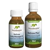 Native Remedies ReGrow Plus and ReGrow Massage Oil ComboPack
