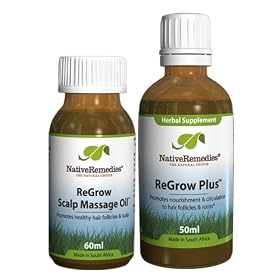 Click here to buy Native Remedies ReGrow Plus and ReGrow Massage Oil ComboPack by Native Remedies.