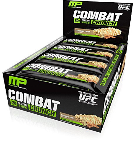 Muscle Pharm - Combat Crunch Cinnamon Twist, 12 bars ,net wt 26.67OZ