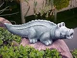 Eigenschaften Tiefes Kunsthandwerk GbR  / Tierfigur Steinfigur Krokodil grün