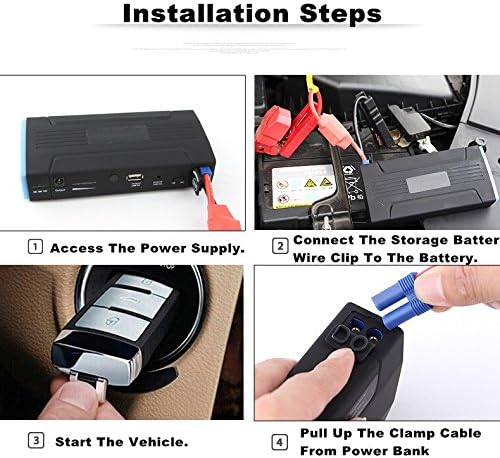 Zek 600 Amp Peak With 16800mAh Portable Emergency Car Battery Jump Starter