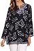 Sakkas Callie Anchor Long Sleeve Cotton Tunic Blouse