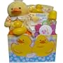 Sweet Baby Rubber Ducky Bath Time Gift Basket for Boys or Girls