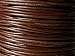 Lederband, Lederschnur, Lederriemen 10 m. Rund 1,5 mm. Braun