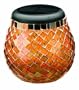 Smart Solar/Smart Solar 3772WRM1 Glass  Mosaic Solar T-Light. Amber