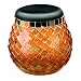 Smart Solar/Smart Solar 3772WRM1 Glass  Mosaic Solar T-Light. Amber