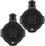 MTX TM6502WBB 225 Watt (Peak) 6.5 Inch Wakeboard Tower Speakers (black pair)