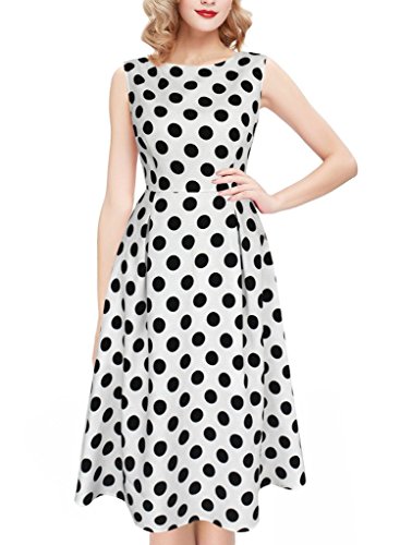 Vfemage Womens Elegant Vintage Tunic Wear To Work Casual Party A-Line Dress
