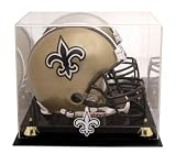 New Orleans Saints Golden Classic Helmet Display Case and Mirror Back