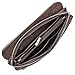 Sumcoa Mens Genuine Leather Big Clutch Bags Wristlet Handbag Organizer Wallet Business Checkbook High Capacity Soft Zipper