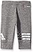 adidas Little Girls' Active Workout Pant, Gray, 6