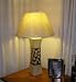 Kitchen & Housewares : Tall Table lamp in Brown and Cream