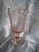 Pink Etched Depression Glass Water 9 Ounce Goblet 6 3/4