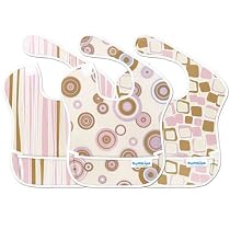 Bumkins Waterproof SuperBib 3-Pack - Girl Elements Prints