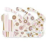 Bumkins Waterproof SuperBib 3-Pack - Girl Elements Prints