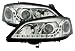 Produkt-Bild: Scheinwerfer mit LED Standlicht, passend f&uuml;r Opel Astra G (alle), Mod. Bj. 9/98-10/05, Ausf&uuml;hrung: Klarglas Chrom