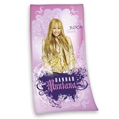 Herding 616466516521 Hannah Montana Velourstuch, 75 x 150 cm
