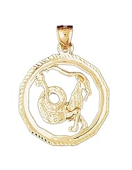 CleverEves 14K Gold Zodiac Pendant 4.8 - Gram(s)