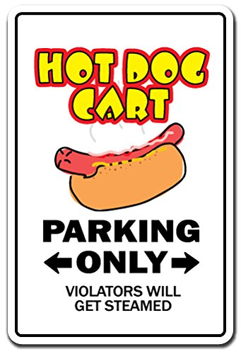 HOT DOG CART Novelty Sign gift street food eat weiner franks foodie food lover