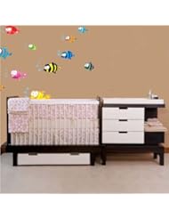 Baby Product: Peel N Stick Colorful Fish for Nursery Room Childrens Wall Decal Sticker - Yiwu