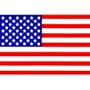 Patriotic American Flag - 6 X 4 - Cling-On Window Decal