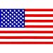 Patriotic American Flag - 6 X 4 - Cling-On Window Decal