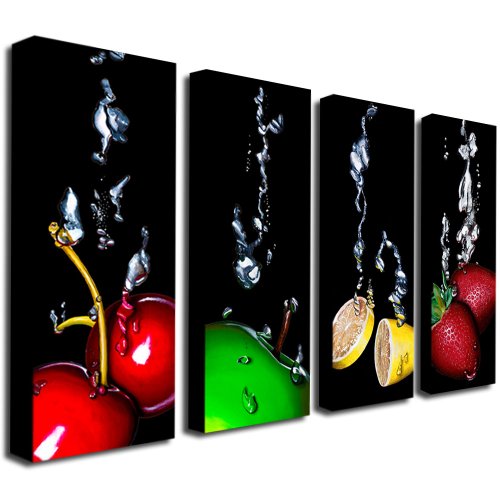 Trademark Fine Art Splash III by Roderic Stevens Canvas Wall Art, Four 12x32-Inch On Sale