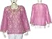Kurti Womens Top India Apparel Chikan Embroidery Size XL (ctop401)