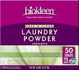 Seventh Generation Laundry Detergent-Biokleen Free & Clear Laundry Powder, 8-Count  Free Shipping