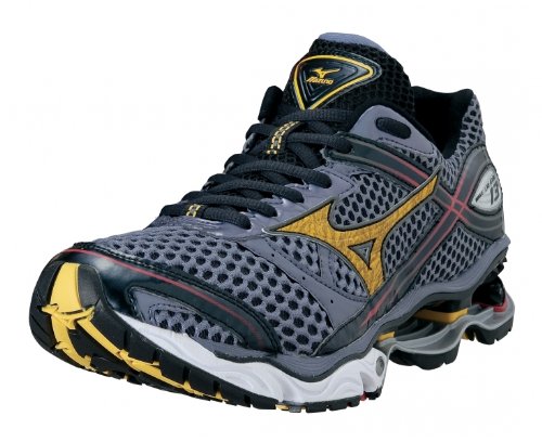 MIZUNO Wave Creation 13 Herren Laufschuhe, Grau/Gelb/Schwarz, 48.5
