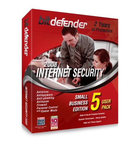 Software: BitDefender Internet Security 2008   2 Years/5 Pc's