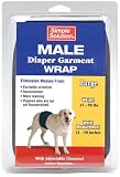Pet Supplies : Simple Solutions Pup'sters Washable Male Diaper Wrap, Large
