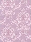 Victorian Purple Damask Wallpaper