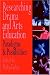 Researching Drama and Arts Education: Paradigms and Possibilities