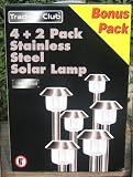 Stainless steel Solar lights 6 pack